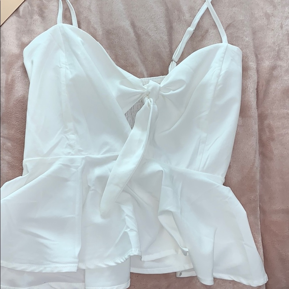 Cute white summer top